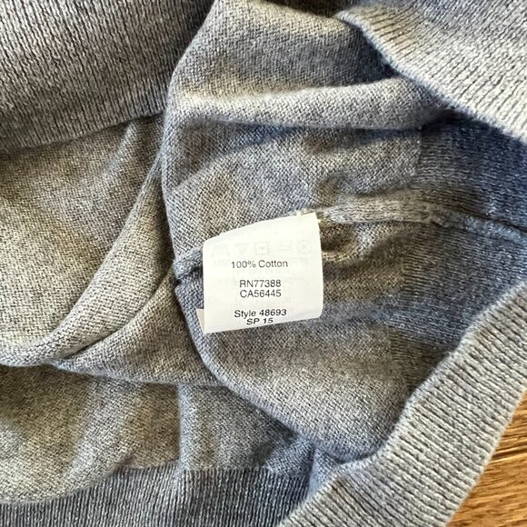 J.Crew Grey Lobster Sweater XS | 100% Cotton Nautical Graphic Pullover - Picture 5 of 6